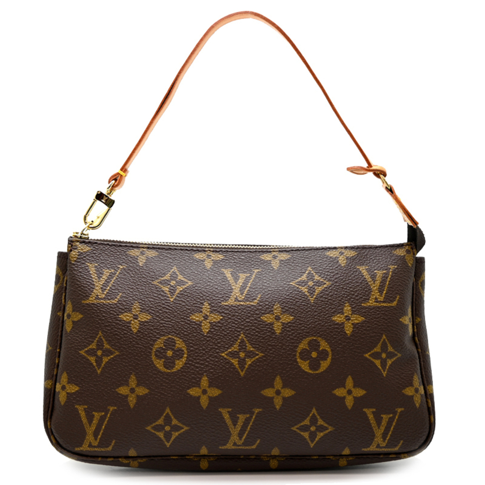 LOUIS VUITTON Brown Monogram Pochette Shoulder Bag